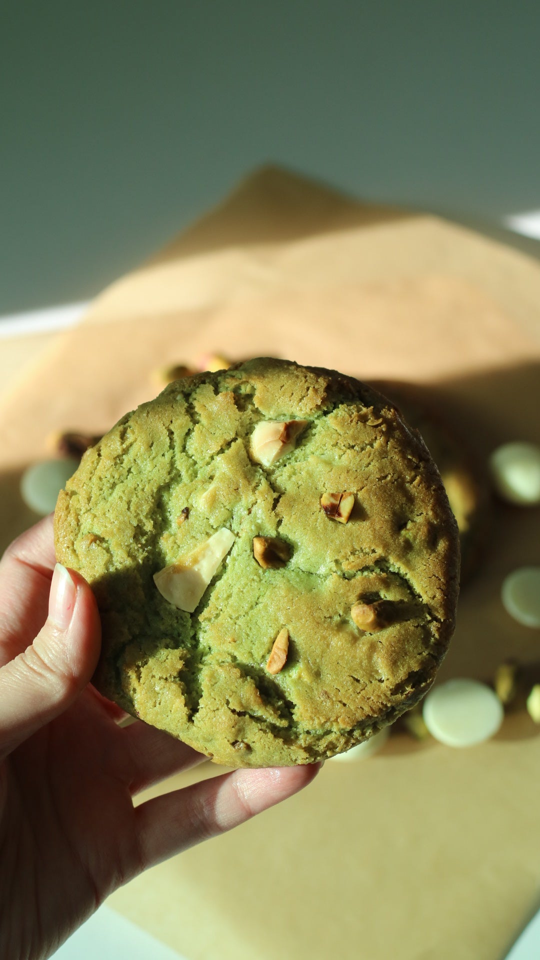 Pistachio White Chocolate Cookie